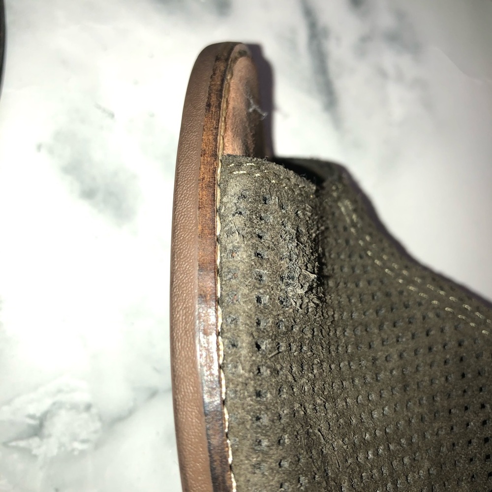 TOMS | Lattice Cut Ankle Green Booties 9 - Picture 7 of 7